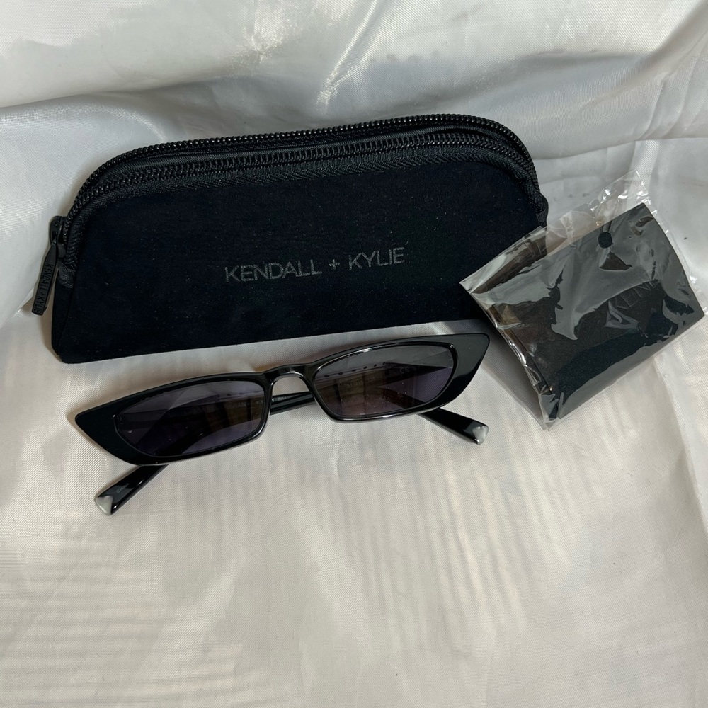 Kendal + Kylie sunglasses with suede case